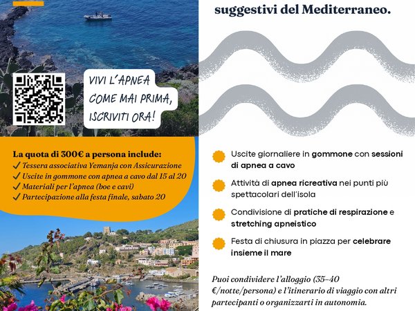 Yemanja Freediving Festival all'isola di Ustica
