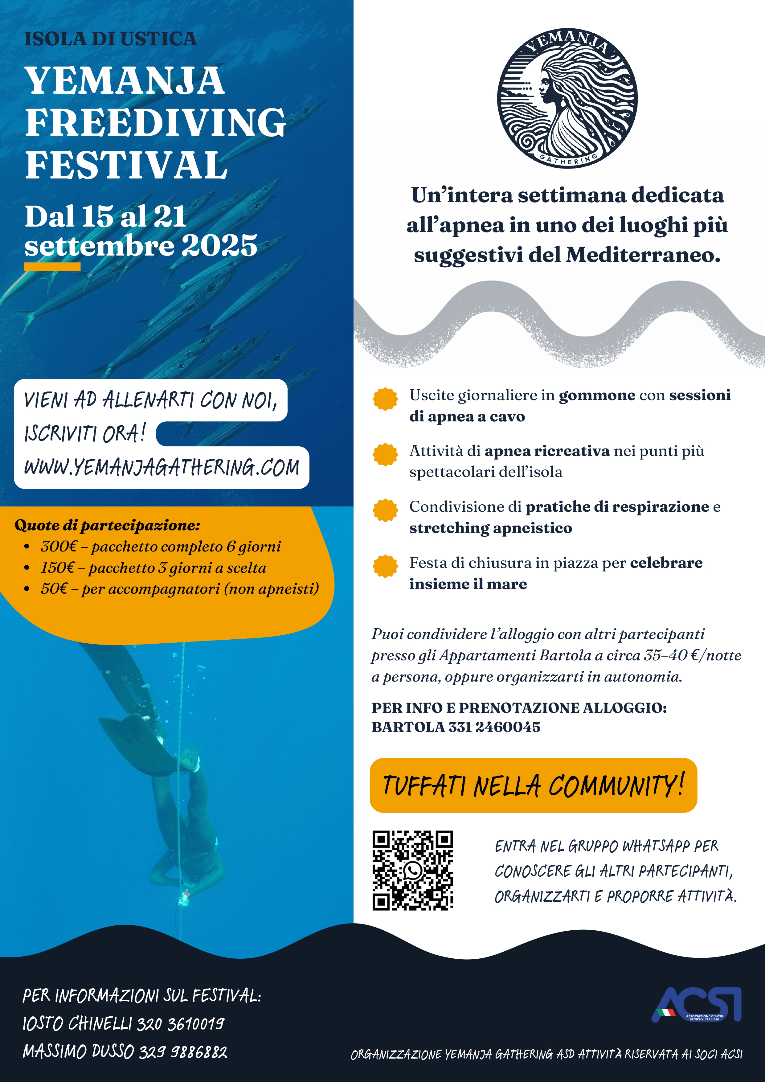 Yemanja Freediving Festival all'isola di Ustica