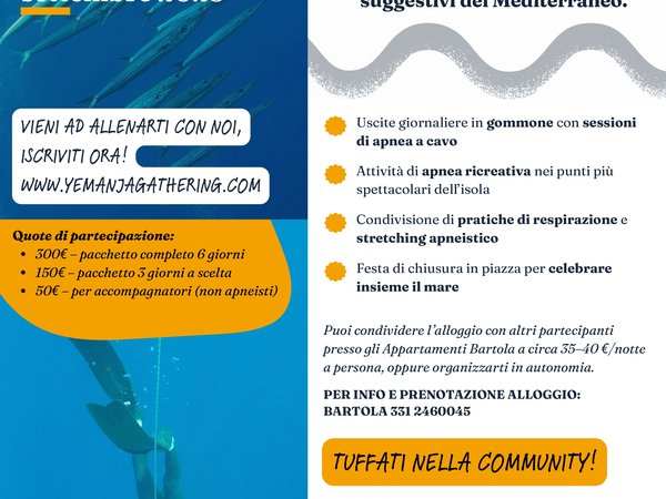 Yemanja Freediving Festival all'isola di Ustica